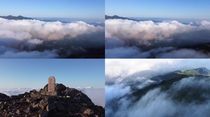 北京门头沟灵山景区云海奇观