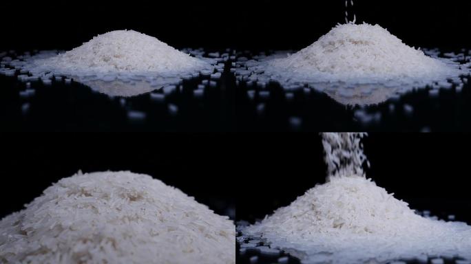 素材倒稻米大米丝苗米