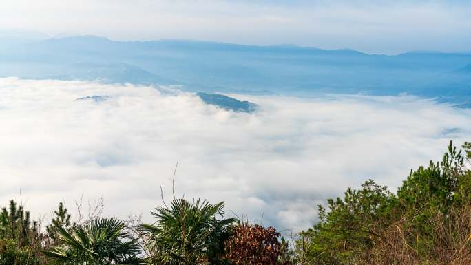 大昌云海近  重庆  风景  日出 延时