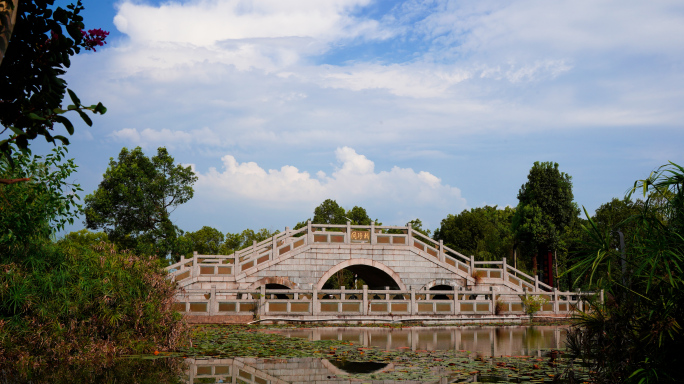 公园风景-石拱桥同济桥