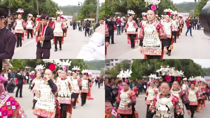 贵州雷山苗族节日盛况