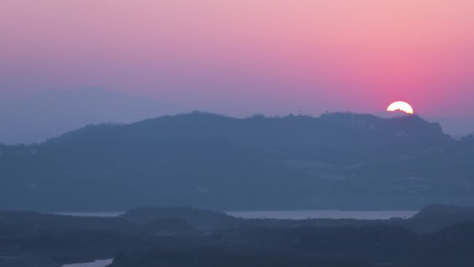 汉江夕阳