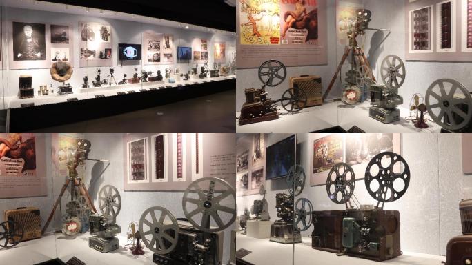 老式电影机录像机胶带机器胶片机展馆展厅