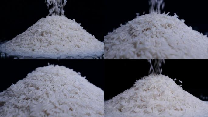 稻米大米丝苗米米粒儿倒大米特写2