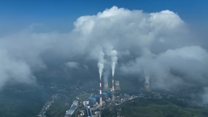 大气污染 烟囱排放 工业污染 环境污染