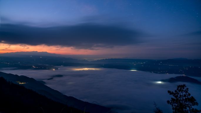 大昌云海  重庆  风景  日出 延时