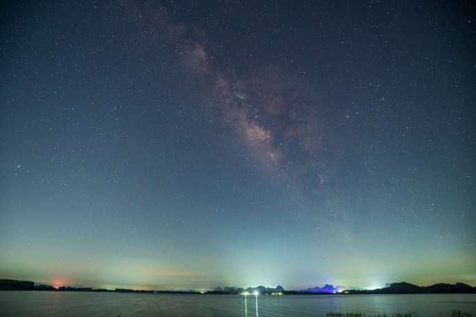 贵港九凌湖星空延时