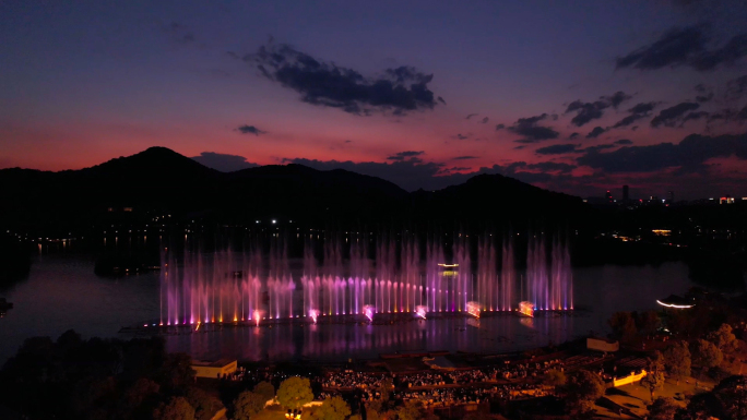户外灯光喷泉表演 湘湖喷泉