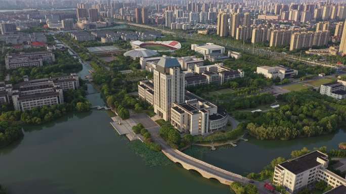 2022年无锡江南大学4k高清航拍 2