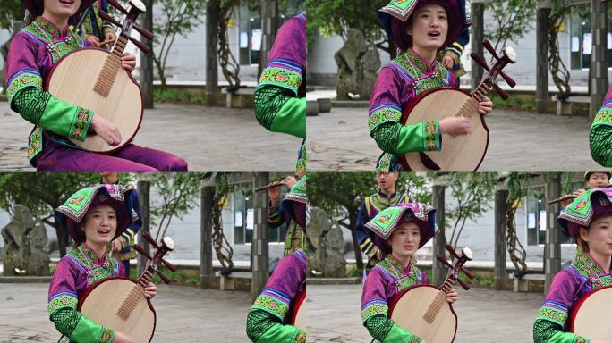 贵州黔西南布依族八音坐唱少数民族乐器4K