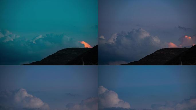 8K山间云朵延时摄影
