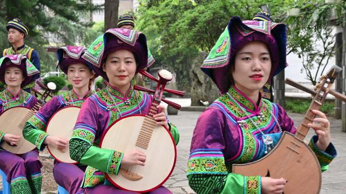 贵州黔西南布依族八音坐唱少数民族特色文化