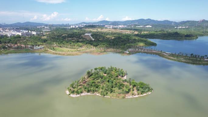 【正版素材】深圳宝安石岩湖，石岩水库