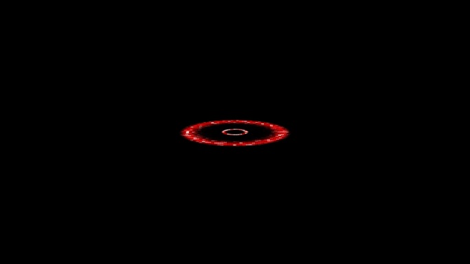 红色圆圈圆环动感动画-通道循环6