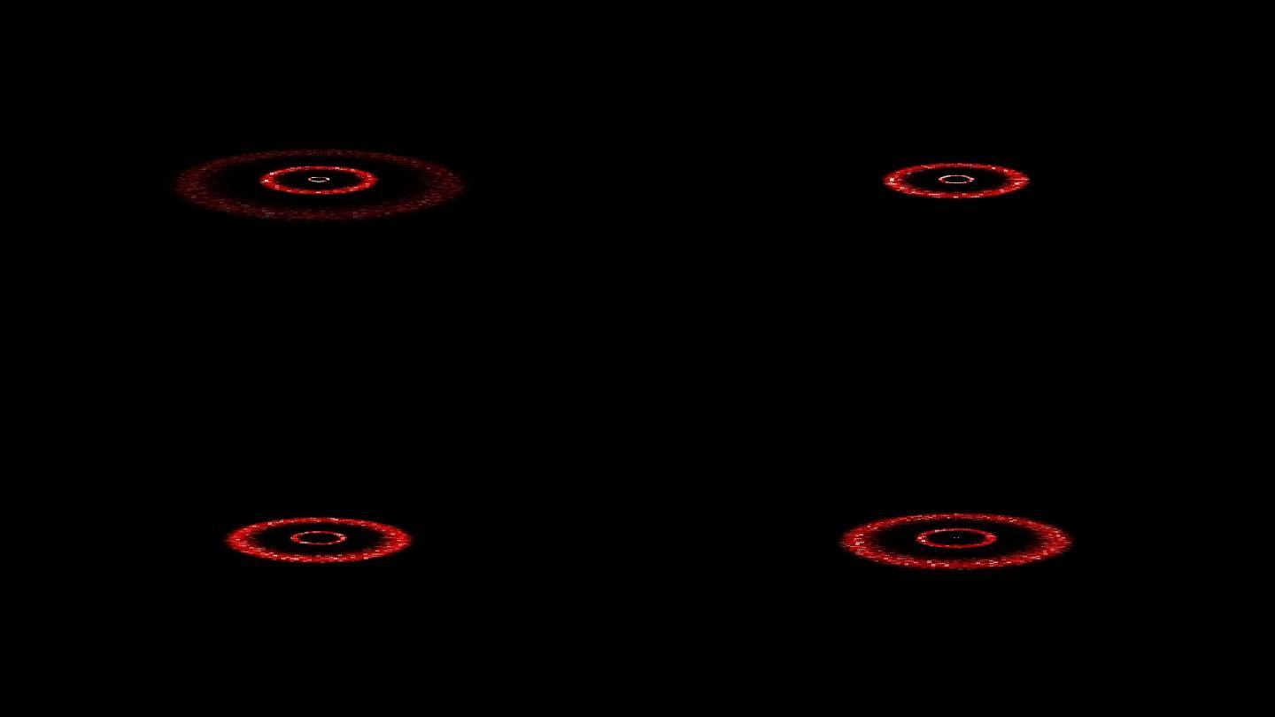 红色圆圈圆环动感动画-通道循环6