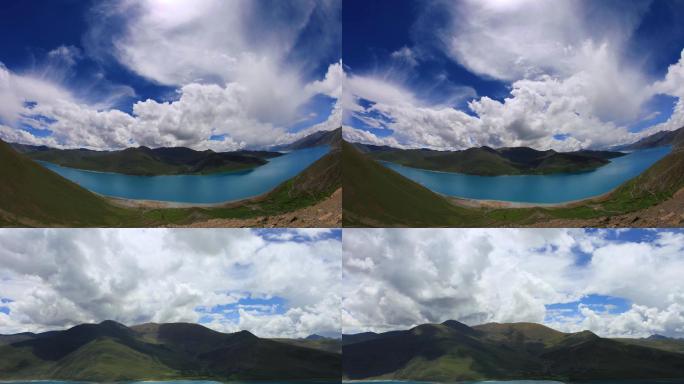 西藏羊卓雍措 羊湖 云层翻涌 延时 3K
