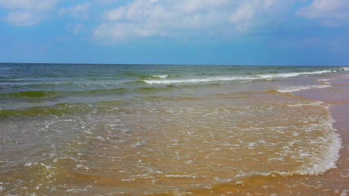 4K阳光沙滩海浪