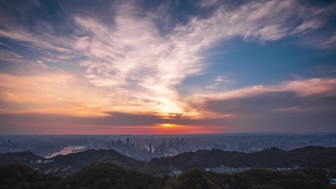 大金鹰日落延时-4K