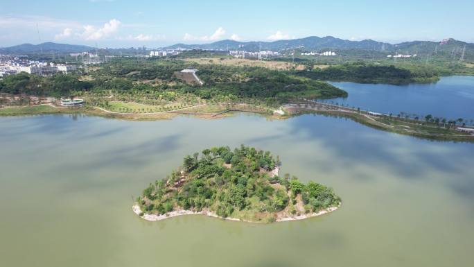 【正版素材】深圳宝安石岩湖，石岩水库