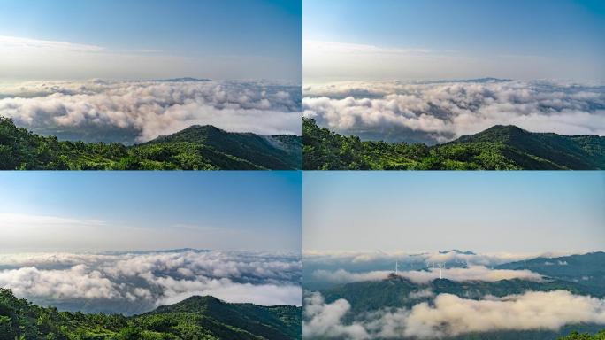 大别山云海延时灵山金鼎云海