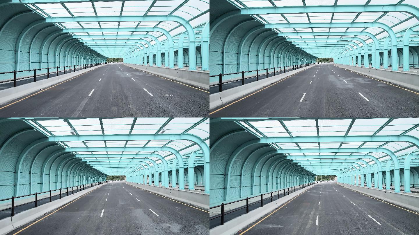 深圳高架透明观光隧道