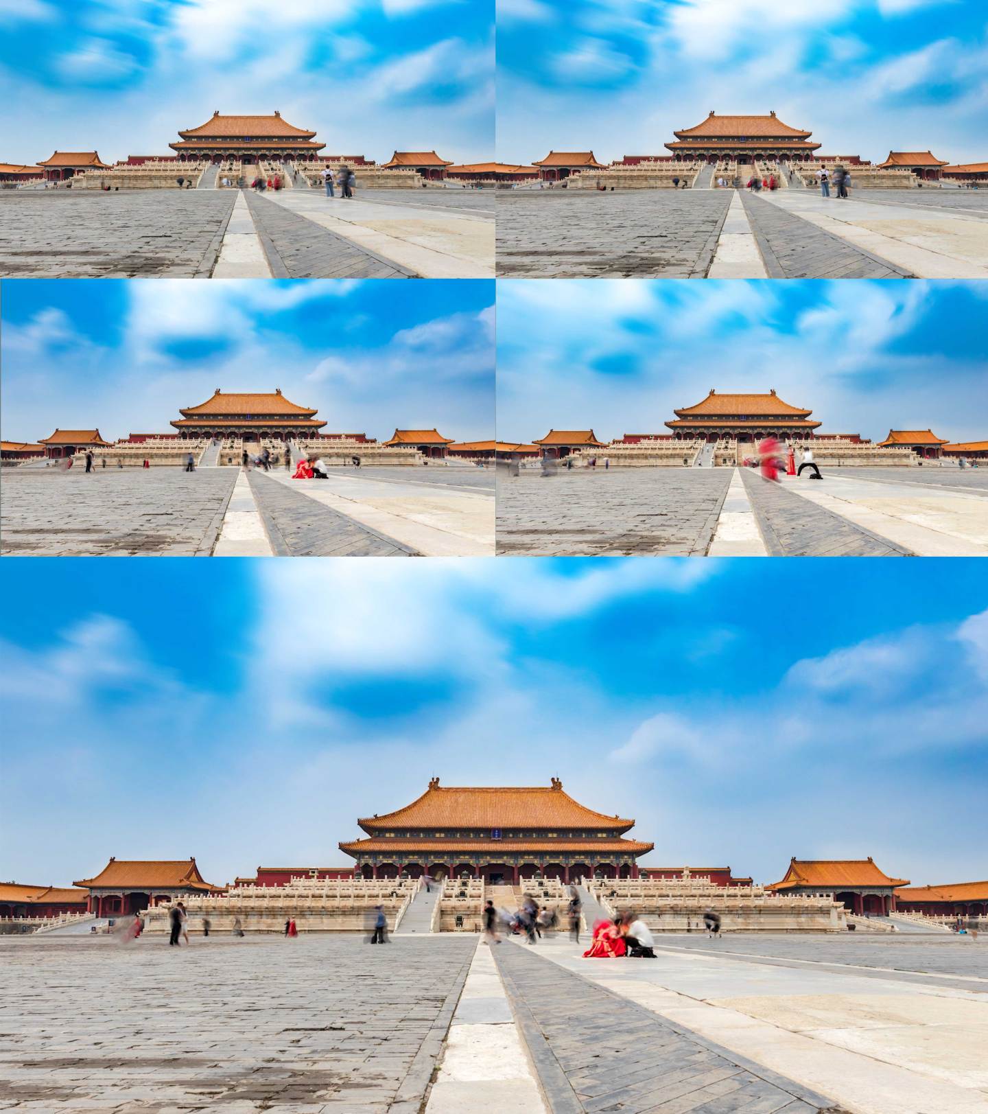 大气壮观北京故宫紫禁城太和殿延时视频素材