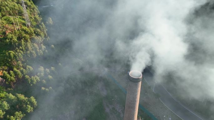 烟囱工业厂房森林污染 4