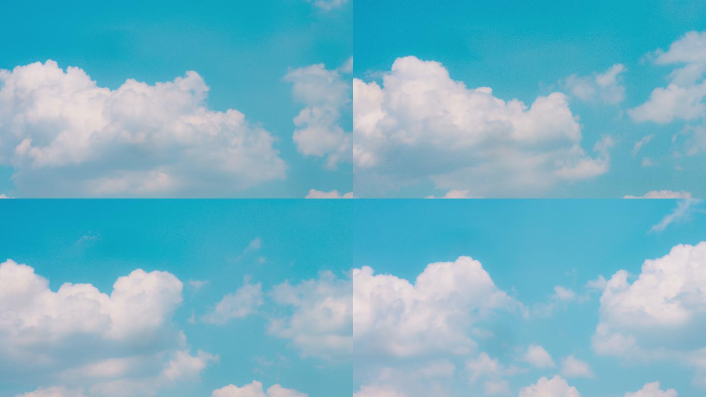 蓝天白云动态天空延时