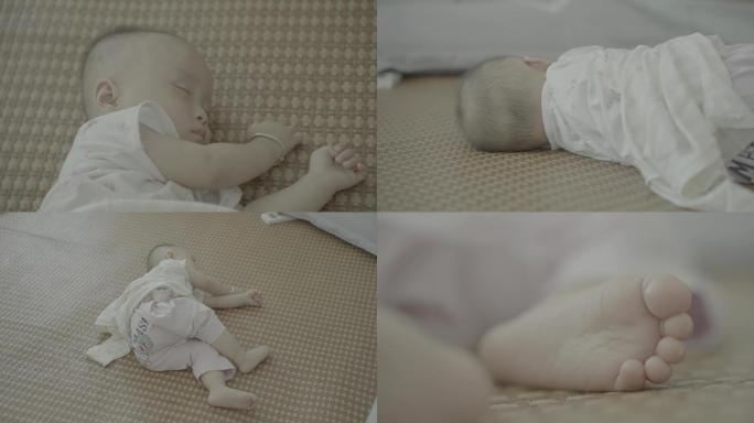 九个月小宝宝熟睡状态
