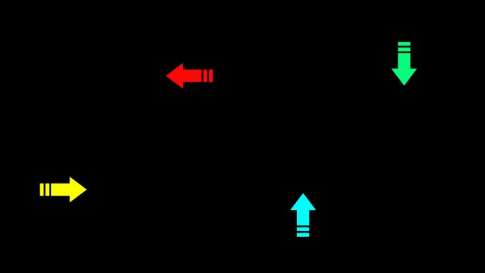 4K指示箭头动画带通道