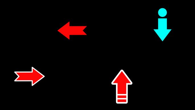 4款指示箭头动画4K带通道