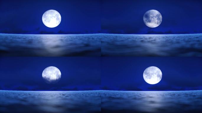 大海海上圆月明月月亮