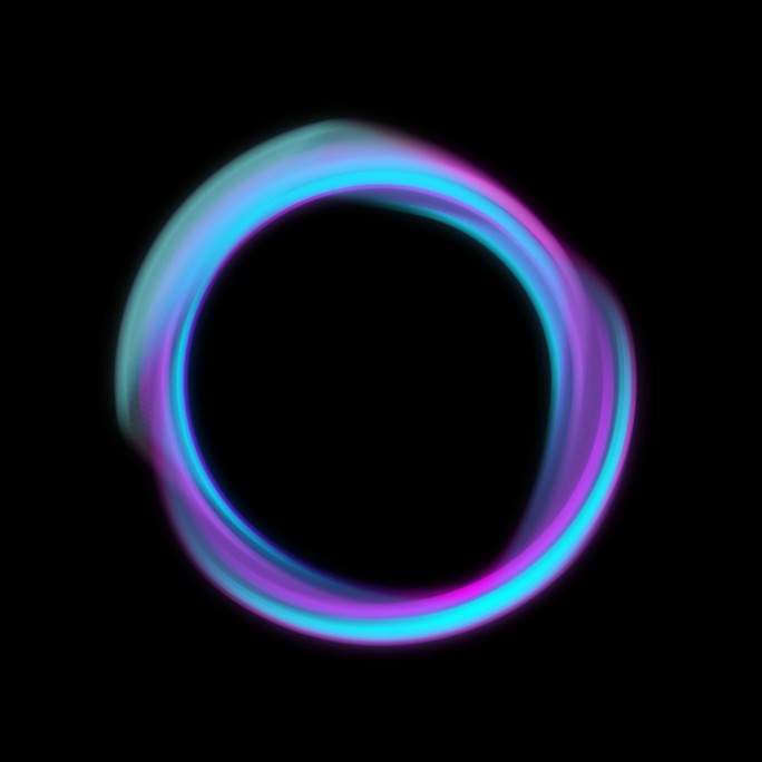 【带通道】色彩抽象圆环AI智能语音助手