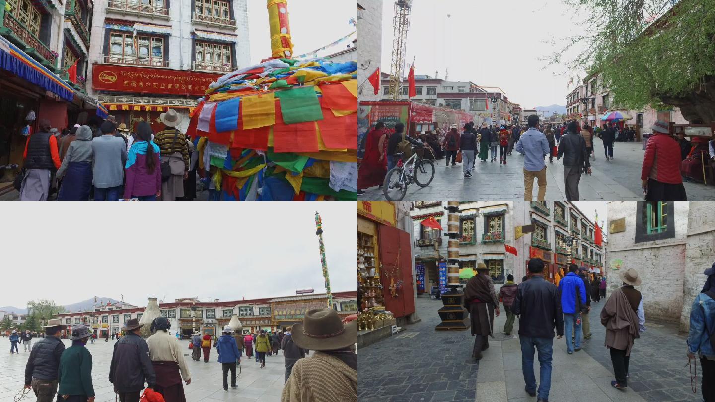 【原创】西藏拉萨市街头景象人群_Vlog
