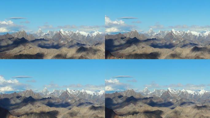 西藏工布江达县萨拉卡秀扇贝雪山