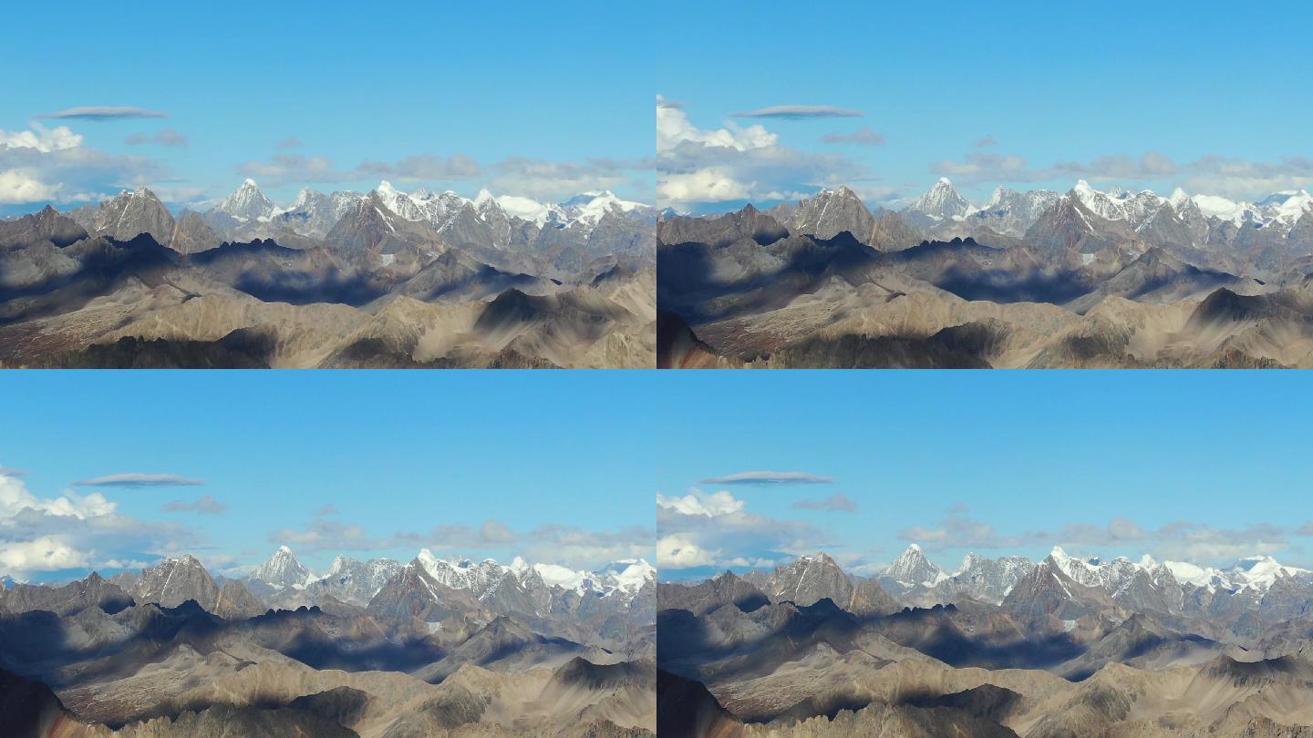 西藏工布江达县萨拉卡秀扇贝雪山