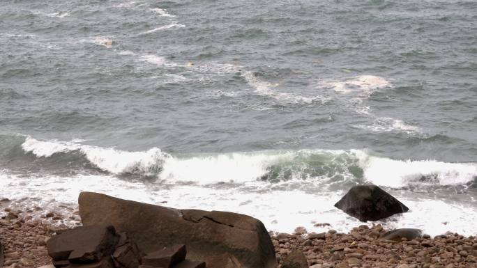 东极岛 海浪 海滩