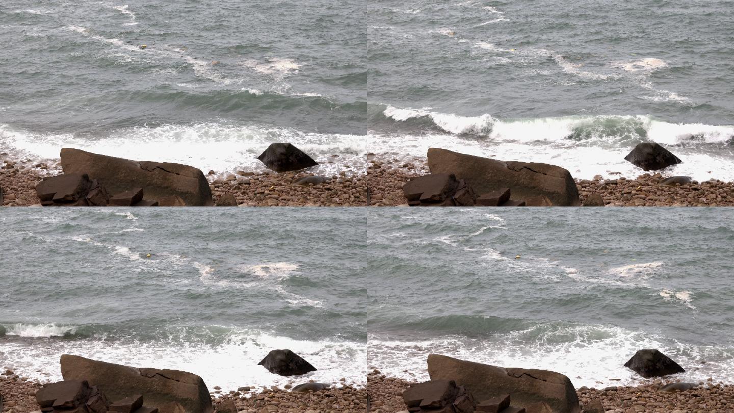 东极岛 海浪 海滩