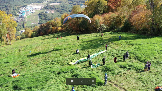 4K高山滑翔伞运动
