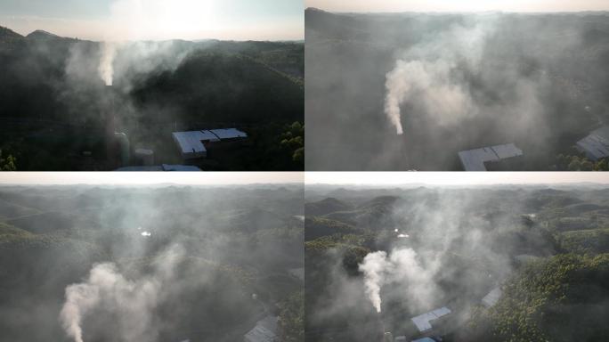 烟囱工业厂房生态环境污染 2