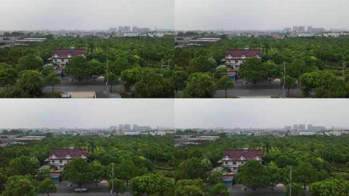 上海金山卫抗战遗址纪念园4K航拍原素材