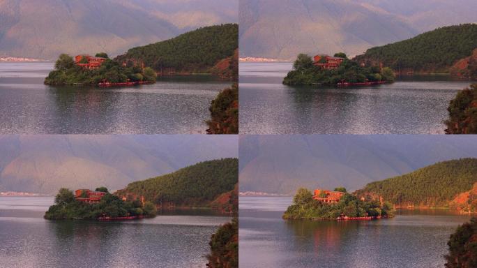 泸沽湖自然风光延时摄影