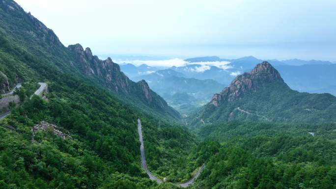 4K 皖浙天路皖南青藏线绩溪荆州公路航拍