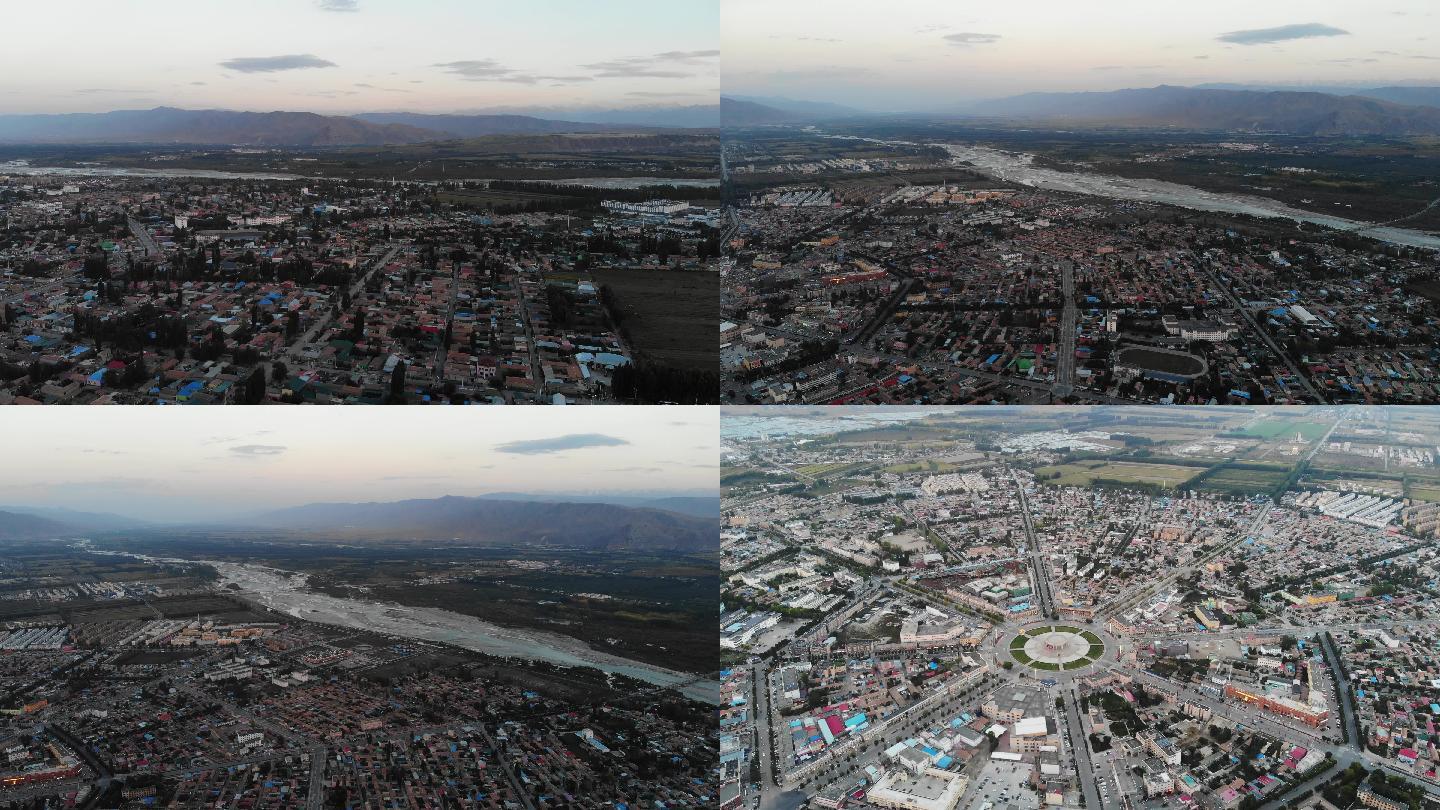 4K航拍新疆八卦城全貌9月