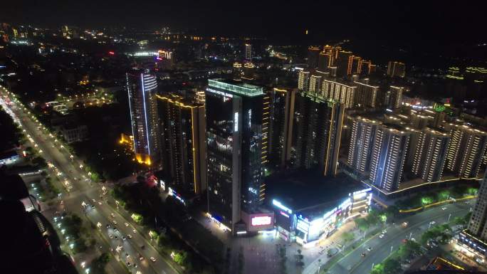 台州临海市夜景航拍DJI_0408