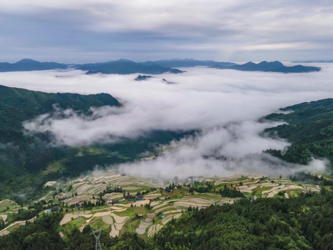 4K 航拍都匀三都怎雷延时视频