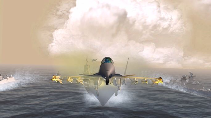 歼15飞鲨舰载机最强重型舰载机超高清4K