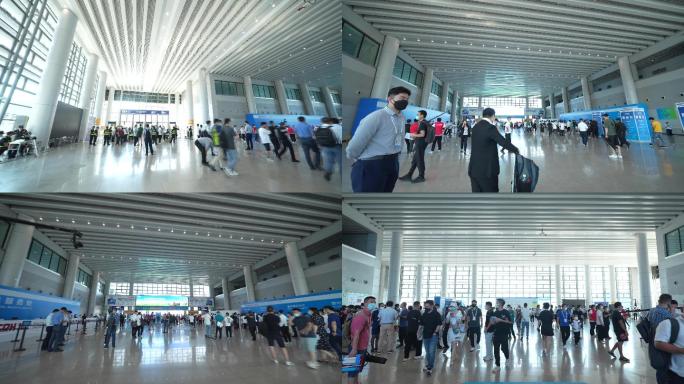 重庆国博中心游客安检入进