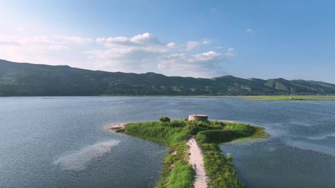 山区水库水域4k实拍