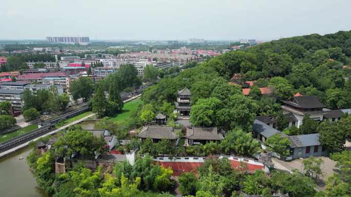 航拍湖北黄冈东坡赤壁4A景区 (5)